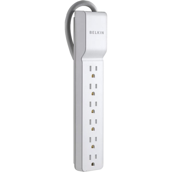 Belkin SURGE PROTECTOR - EXTERNAL - 125V - 15A - WHITE BE106000-06-CM - main