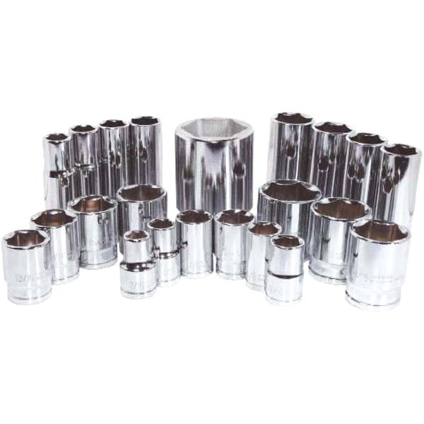 K-Tool International 1/2" Drive, 3/4" SAE Socket, 6 Points, Deep 6Pt, Chrome 1/2"Dr, 3/4 KTI-23224 - main