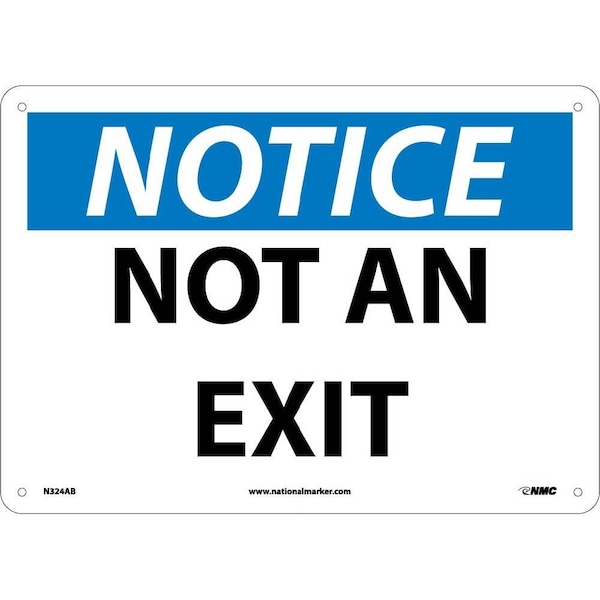 Nmc Notice Not An Exit Sign N324AB - main