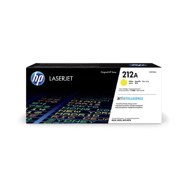 Hp 212A (W2122A) Yellow Original LaserJet Toner Cartridge (4,500 Yield) W2122A - main