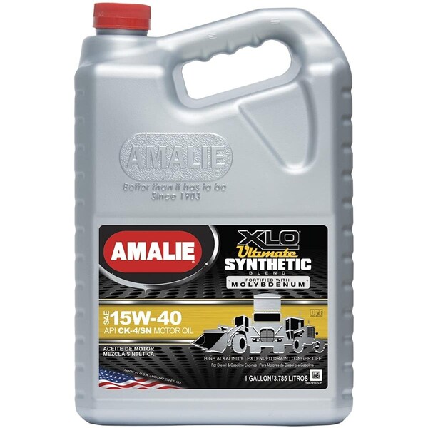Amalie 1 gal XLO Ultimate 15W40 Semi-Synthetic Motor Oil - Set of 4 AMA160-79107-36 - main