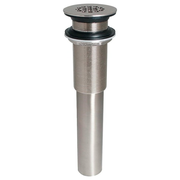 Plumb Pak Stylewise Open Grid Sink Drain, 114 in Connection, Brass, Brushed Nickel K820-74BN - main