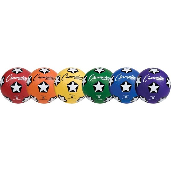 Champion Sports Soccer Ball Set, Rubber Cover Size 5 SRB5SET - main