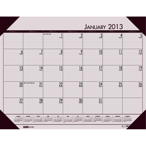 House Of Doolittle EcoTone Desk Pad Calendars 12 months Jan - Dec. Printed on 100% post consumer re HOD12470 - main