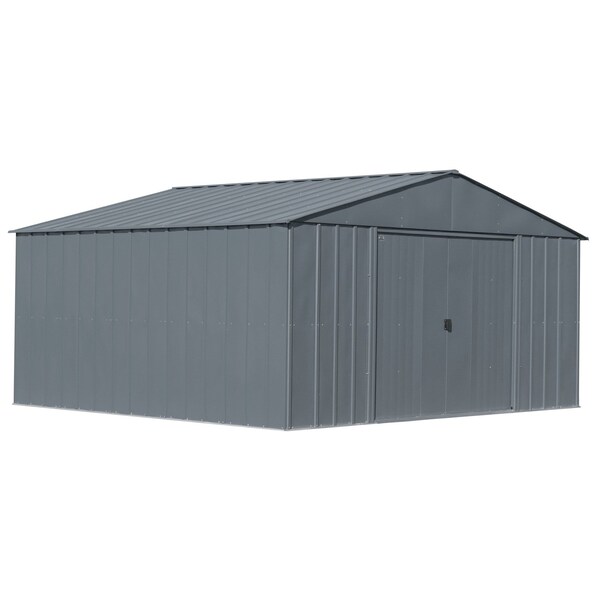 Arrow Classic 14 x 12 x 7 ft Charcoal Steel Storage Shed CLG1412CC - main