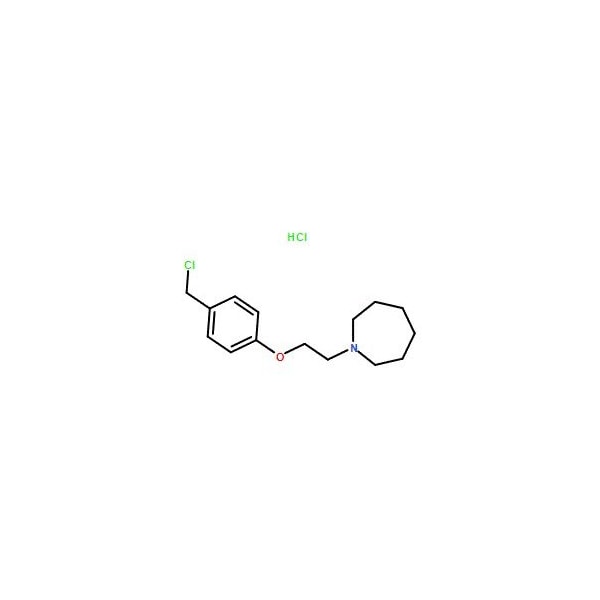 Ak Scientific 1-(2-(4-(Chloromethyl)phenoxy)ethyl)azepane hydrochloride (5g), CAS 223251-25-0 3002AH-5g - main