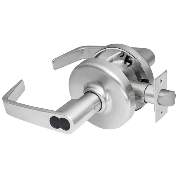 Corbin Russwin Grade 1 Storeroom/Closet Cylindrical Lock, Newport Lever, SFIC Less Core, Satin Chrome Finish, Non- CL3557 NZD 626 M08 - main