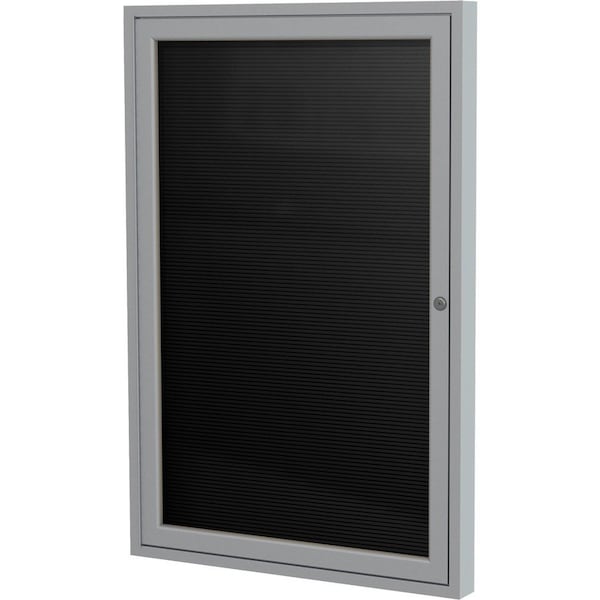 Ghent Enclosed Letter Board 36"x30", Satin PA13630BX-BK - main