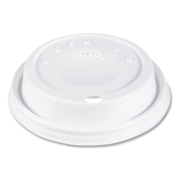 Dart Cappuccino Dome Sipper Lids, 12 oz, White, PK1000 PK 12EL - main