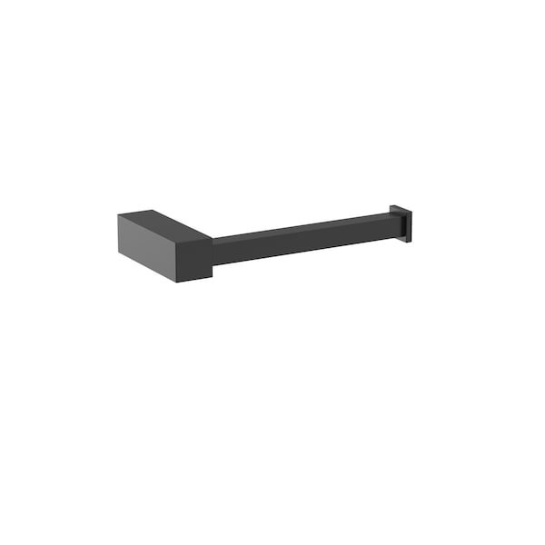 Amerock Monument Matte Black Contemporary Single Post Toilet Paper Holder BH36081MB - main