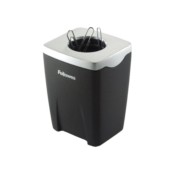 Fellowes Office Suitestrade Paper Clip Cup, Black FEL8032801 - main