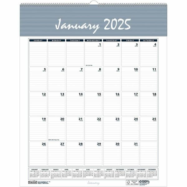House Of Doolittle Wall Calendar, 22'' x 31.25'', 2025 334 - main