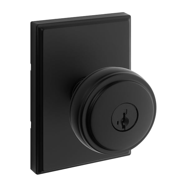 Kwikset Residential Door Knobs Entry Reversible Matte Black 740SOKTRCT-514S - main