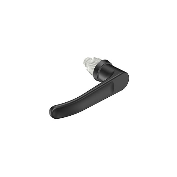 Southco Quarter-Turn Cam Latch, L-handle, Without Cam, Sealed, Zinc Alloy, Powder Coat, Black E5-9-705-UU1 - main