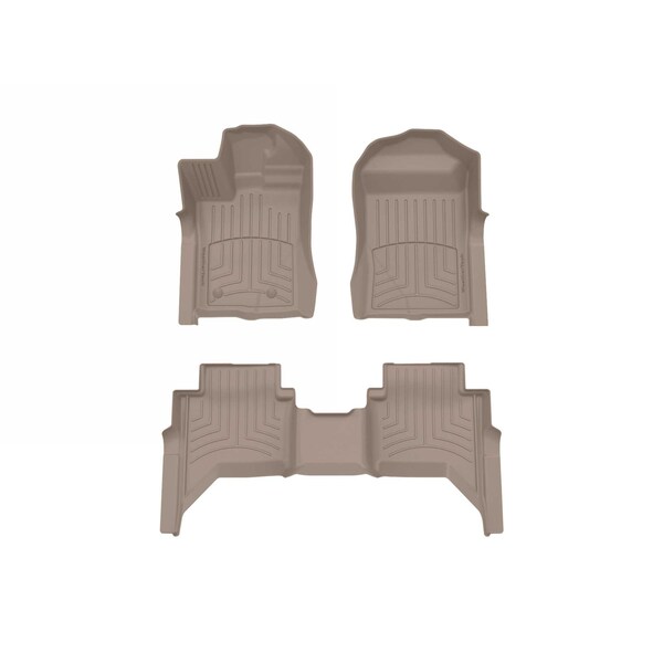 Weathertech Tan, Front and Rear FloorLiner HP 451849-1-2IM - main