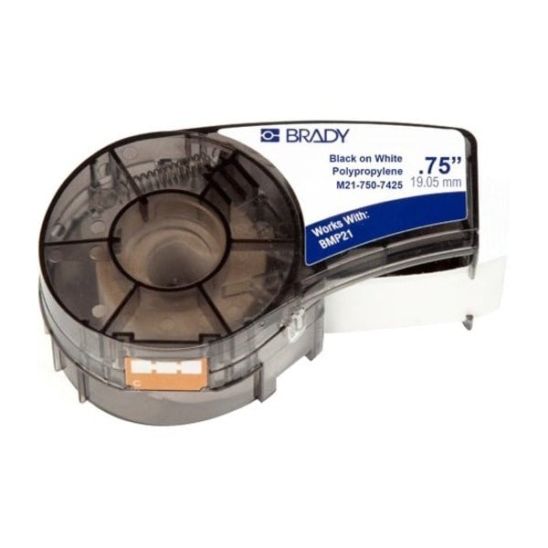 Brady Chemical Resistant Cryogenic Polypropylene Laboratory for Brady M210 and M211, 0.75in M21-750-7425 - main