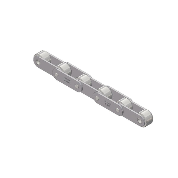 Senqcia Hi-Max Conveyor Series Double Pitch Riv Lg, 10 ft OAL, 1.25P, .75 Dia x 3/8 W C2052HMRB - main