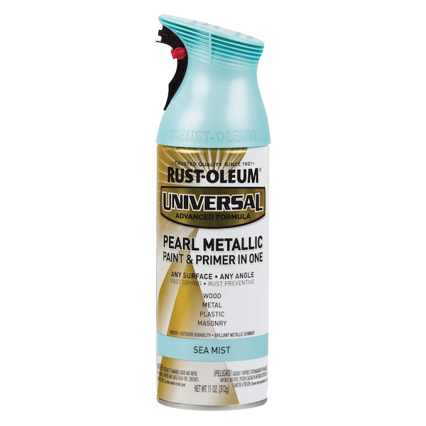 Rust-Oleum Spray Paint, Pearl Sea Mist, Metallic, Solvent, 11 oz 301551 - main