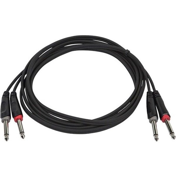 Monoprice 3 Meter (10ft) Dual 1/4inch TS Male Instrument Cable 601461 - main