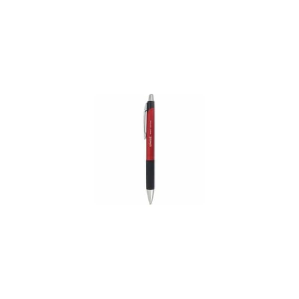 Universal One Ballpoint Pen, RT, Gel Ink, Red, 12PK UNV168V RED - main