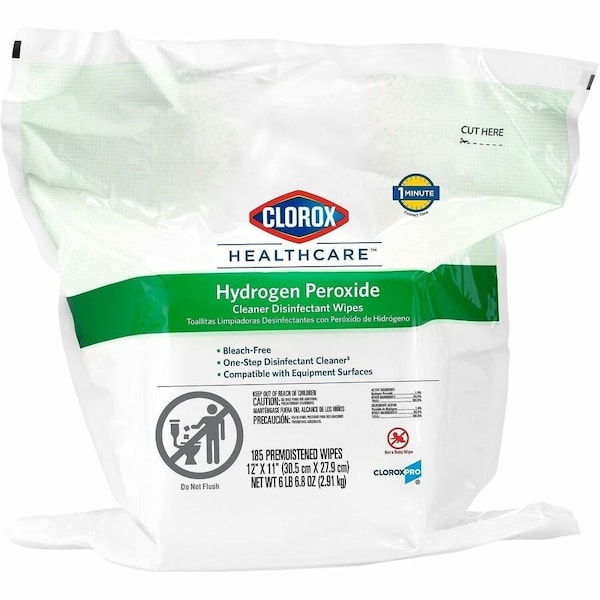 Clorox Disinfecting Wipes, Bag, White, PK2 30827 - main