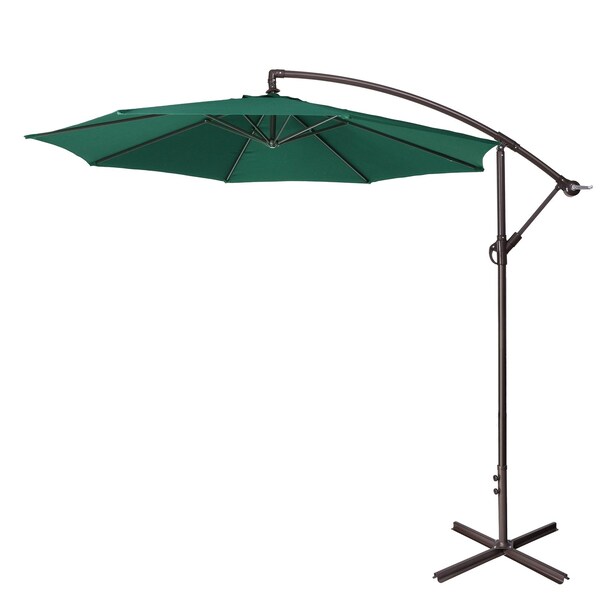 Villacera 10-Foot Offset Patio Umbrella, Green 83-OUT5412 - main