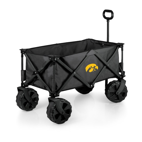 Picnic Time Family Of Brands NCAA Iowa Hawkeyes Adventure Wagon Elite All-Terrain Folding Beach Wagon 741-85-679-224-0 - main