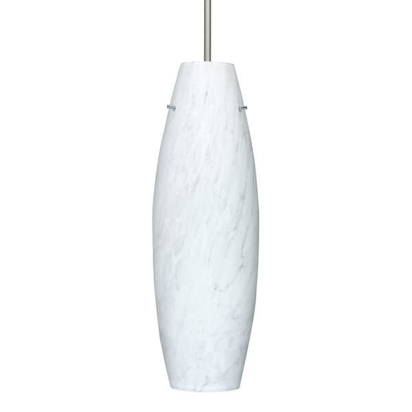 Besa Lighting Besa Suzi 18 Pendant, Carrera, Satin Nickel Finish, 1x 11W LED 1JT-412719-LED-SN - main