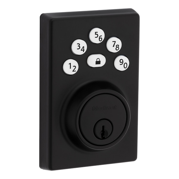 Kwikset Keypad Keyed Entry Locks Electronic Deadbolt Matte Black 9240CNT-514 - main