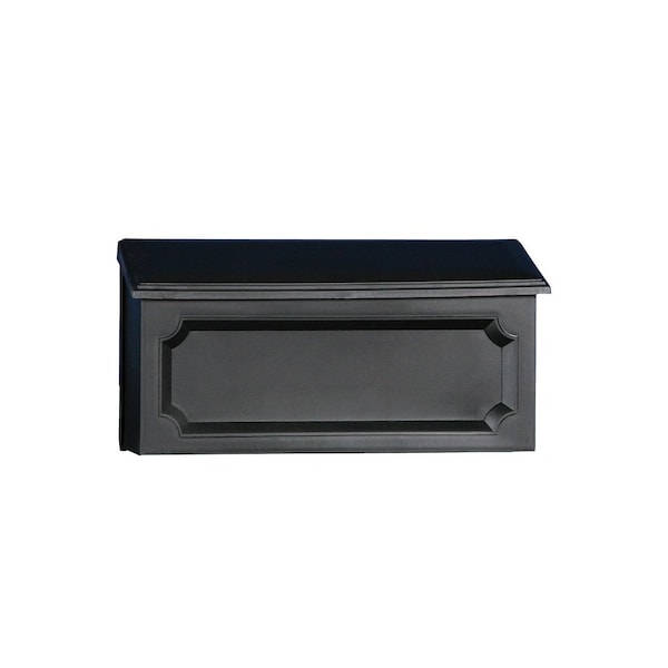 Gibraltar Mailboxes Mailbox Gibraltar es Windsor Plastic Wall Mount Black Black WMH00BAM - main