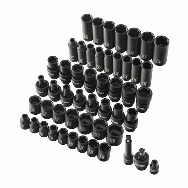 Sunex 3/8" Drive Impact Socket Set, Metric, 51 pcs 3351 - main
