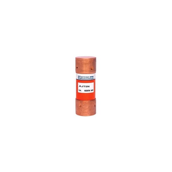 Ferraz Shawmut 0.813in x 2.25in, 600 VAC 50/60 Hz, 500 VDC, 5 A, 300 kA, Fiberglass/GMG Body, Tin Plated AJT5N - main