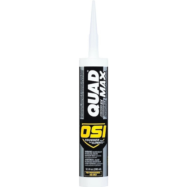 Osi QUAD MAX Sealant, Clay 301, -14 to 158 deg F, 9.5 oz Cartridge 1869342 - main