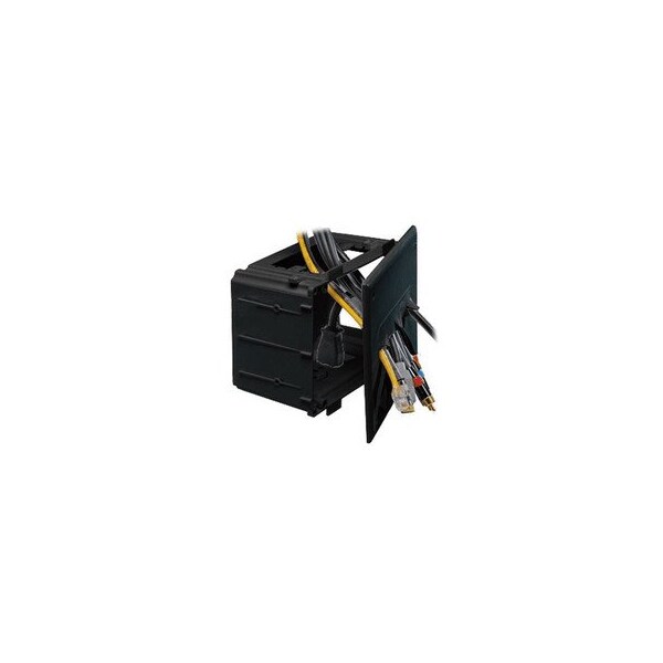 Cable Wholesale Recessed Media Box, Black 45-0010-BK - main