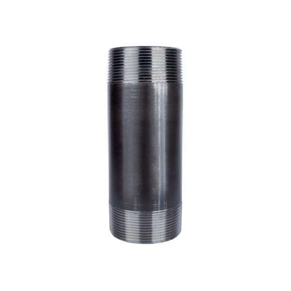 Stz Industries 2 in. MIP each X 2 in. D MIP Black Steel 6 in. L Nipple 300U2X6 - main