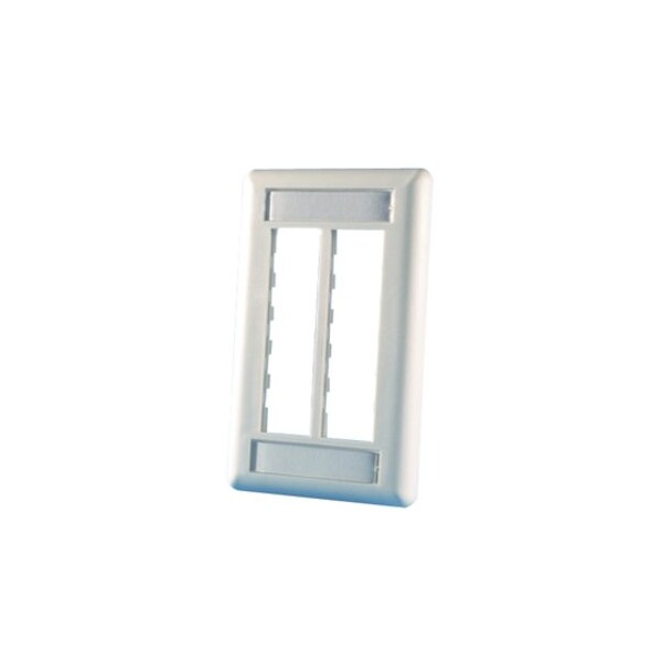 Ortronics 6-PORT FLUSH MOUNT UNLOADED, SINGLEGANG TRACJACK, FOG WHITE 40300545 - main
