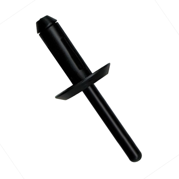 Marson Rivets, Tools & Parts By Alcoa Truss Head Blind Rivet, 1/4 in Dia x 1.102 in L x 0.157 to 0.394 in Grip Range, Nylon, Black, 20PK M48151 - main