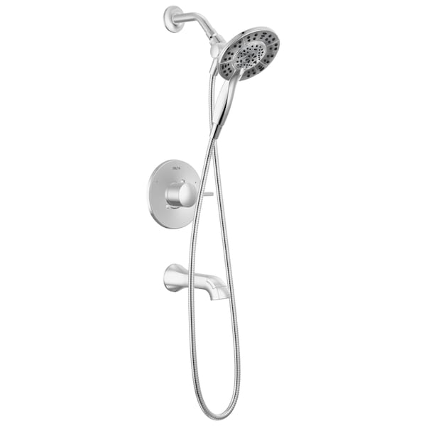 Delta Albion Monitor 14 Series Tub and Shower Trim Only with In2ition Hand Shower Chrome T144855-I - main