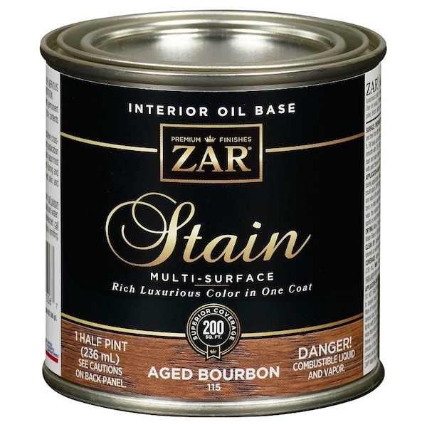 United Gilsonite Lab Zar Stain 1/2 Pt A Ged Bourbon Interior 11506 - main