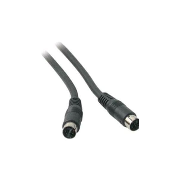 C2G 6ft Value Series S-Video Cable - mini-DIN Male - mini-DIN Male - 6ft - Black 40915 - main