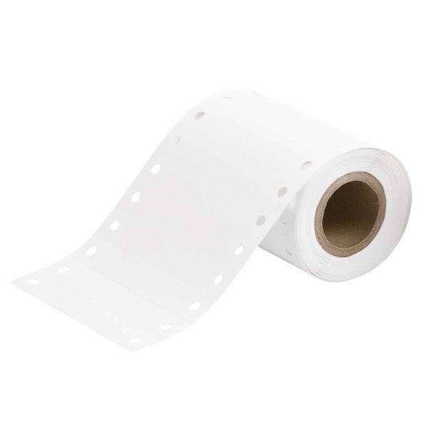 Brady Printable Tags Polyester 0.5 in H x 3 in W White 500/RL BT-841-WT-0530 - main