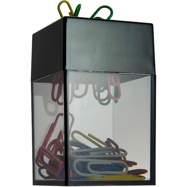 Oic Magnetic Top Clip Dispenser, Smoke OIC93690 - main