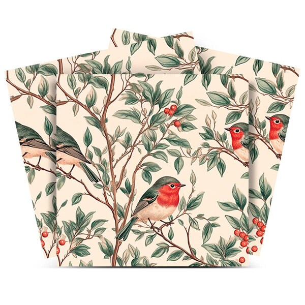 Homeroots 6" x 6" Green And Red Vinyl Arabesque Peel And Stick Removable Tiles 571326 - main