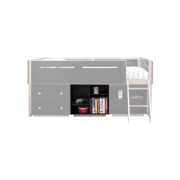Homeroots 22" Black Six Tier Bookcase 485823 - main