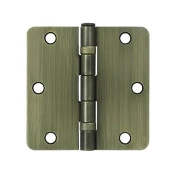 Patioplus 3.5 x 3.5 x 0.25 in. Radius Hinge Steel, Antique Brass PA561950 - main