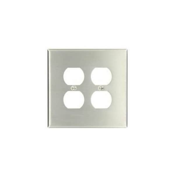 Leviton Wall Plate, Stainless Steel 84116-40 - main