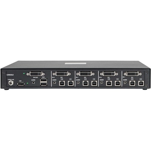 Tripp Lite SECURE KVM SWITCH 4-PORT DVI + AUDIO NIAP PP3.0 CERTIFIED W/ CAC B002-DV1AC4 - main