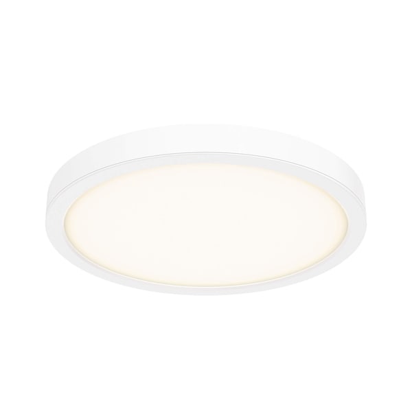 Dals Lighting Delta 14'' Round Indoor/Outdoor LED Flush Mount, White CFLEDR14-CC-WH - main