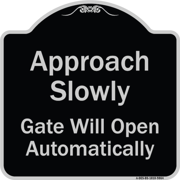 Signmission Black & Silver, 18 Inch x 18 Inch, Heavy Gauge Aluminum A-DES-BS-1818-9864 - main