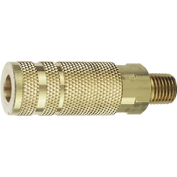 Tru-Flate Coupler, 1/4 in, MNPT, Steel 13-425 - main